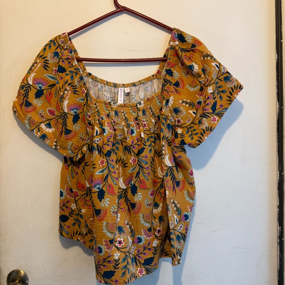 Joyspun Multicolor Floral Blouse Size XL (002)